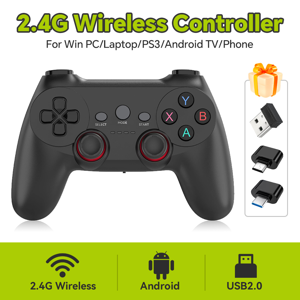 Gaming Console For Phone - 2.4G Wireless Controller for Windows PC/Laptop/PS3/Android