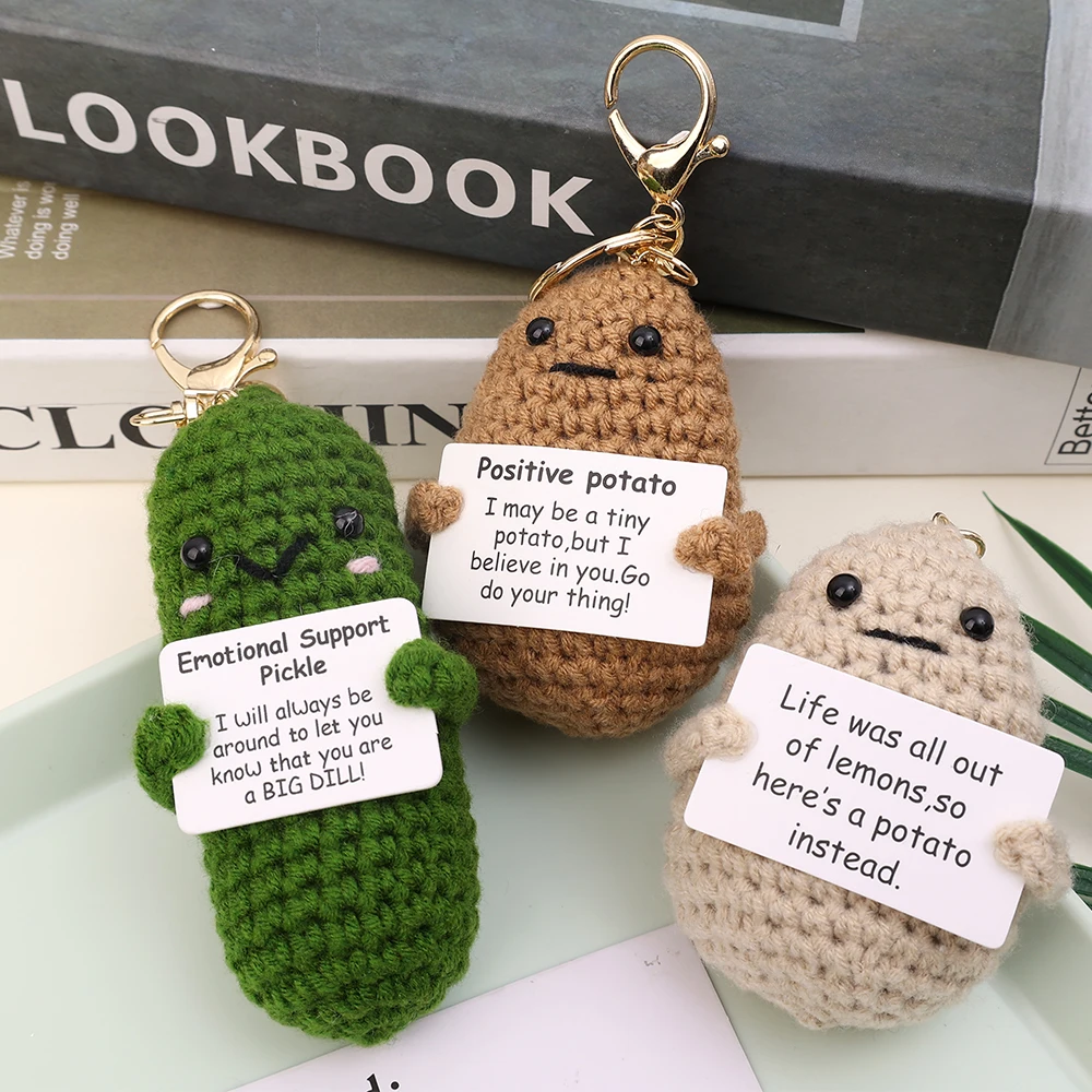 1/2pcs Positive Energy Potato  - огляд і ціна Gaming Console Keychain