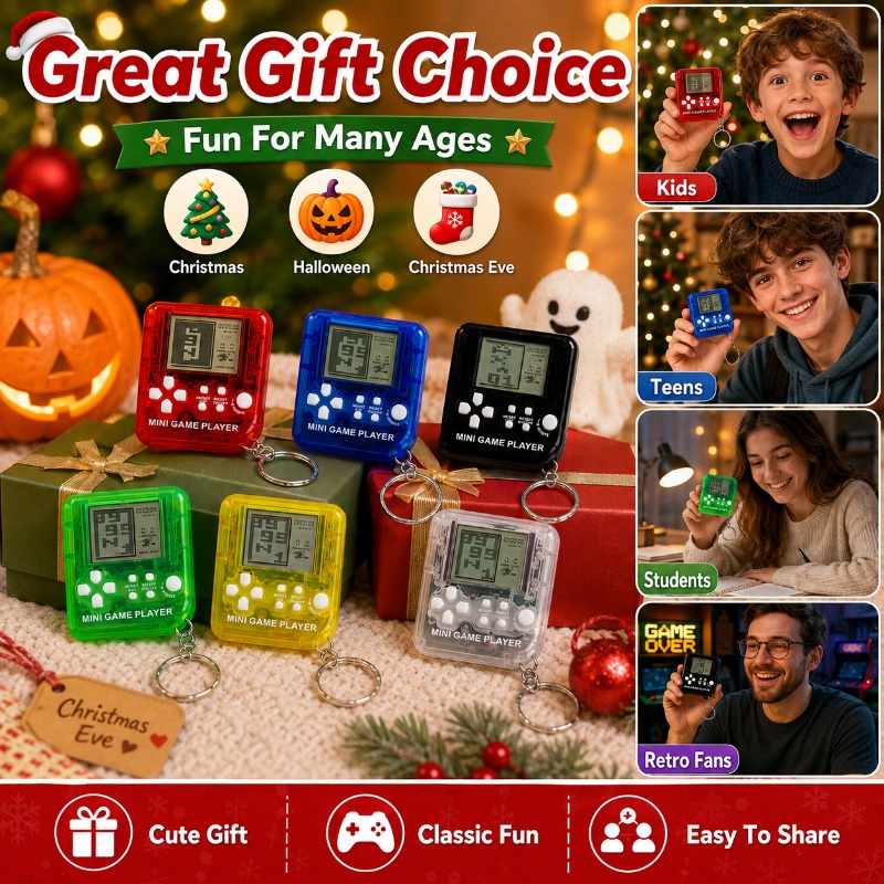 Mini Tetris Game Console Keych - огляд і ціна Gaming Console Keychain
